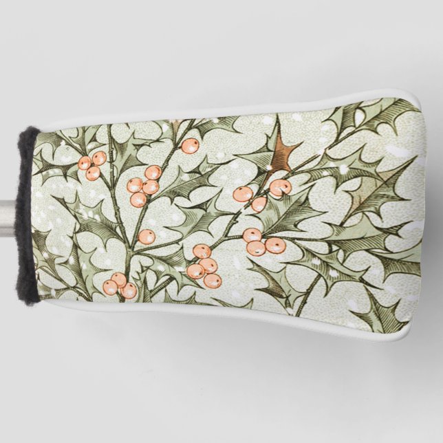 Funda Para Palo De Golf Navidades Holly Bonito saludo antiguo (Anverso)