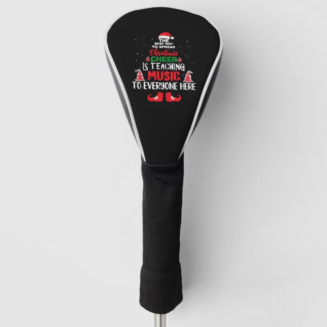 Funda Para Palo De Golf Navidades Maestros de Música, Divertidos Maestros (Anverso)
