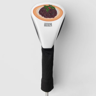 Funda Para Palo De Golf Navidades pudding personalizado ilustracion