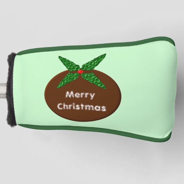 Funda Para Palo De Golf Navidades Pudding Personalizado Tapa de putter de  (Anverso)