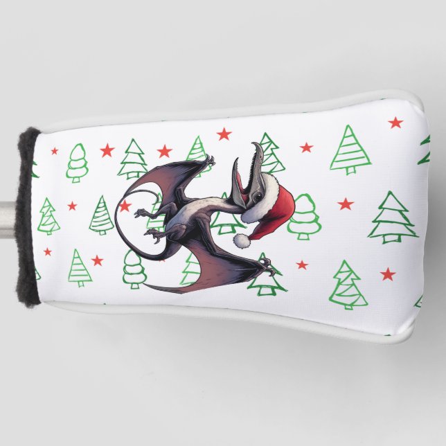 Funda Para Palo De Golf Navidades Santa hat pterodáctilo (Anverso)