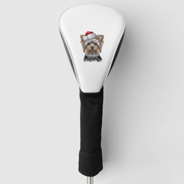 Funda Para Palo De Golf Navidades Yorkie (Anverso)
