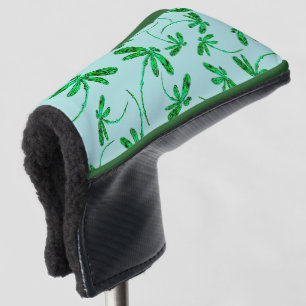 Funda Para Palo De Golf Neón de la libélula verde