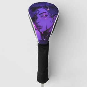 Funda Para Palo De Golf Neon Purple Fantasy Anime Chica