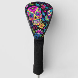 Funda Para Palo De Golf Neon Sugar Skull