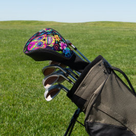 Funda Para Palo De Golf Neon Sugar Skull