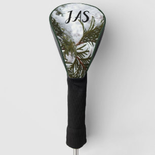 Funda Para Palo De Golf Nieve en ramas verdes