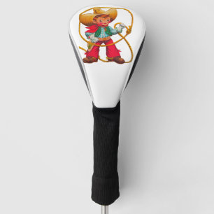 Funda Para Palo De Golf Niño retro niño vago occidental