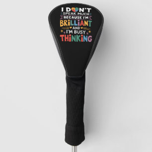 Funda Para Palo De Golf No Hablo Mucho Autismo Autista Brillante