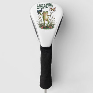 Funda Para Palo De Golf No sé a dónde voy pero soy rana gay