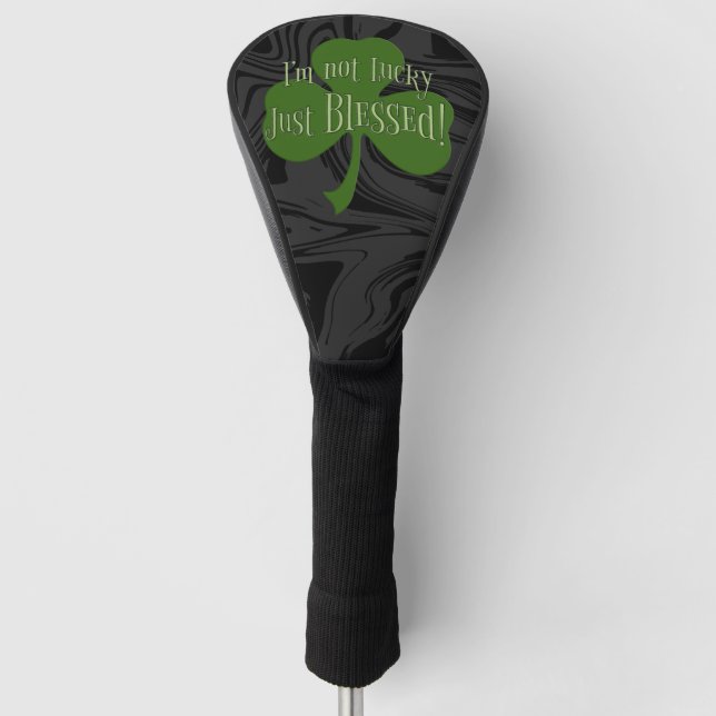 Funda Para Palo De Golf No tengo suerte, sólo el diseño de Shamrock (Anverso)