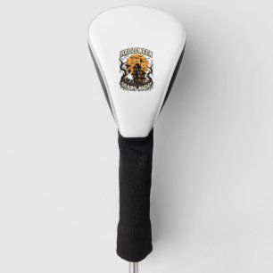 Funda Para Palo De Golf Noche de Halloween Casa Embrujada Luna Llena Bruja