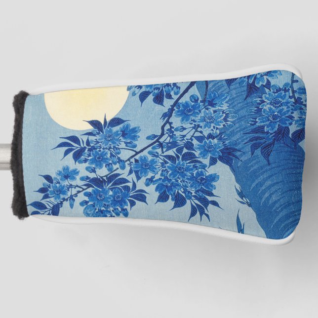 Funda Para Palo De Golf Noche de la luna Árbol azul luna (Anverso)