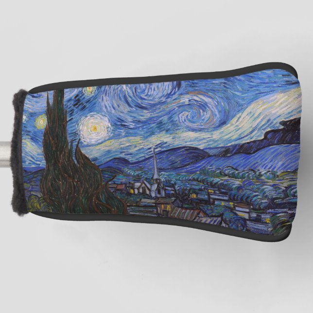 Funda Para Palo De Golf Noche estrellada: Saint Remy de Vincent Van Gogh (Anverso)