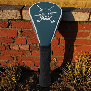 Funda Para Palo De Golf Nombramiento Minimalista personalizado de la marin