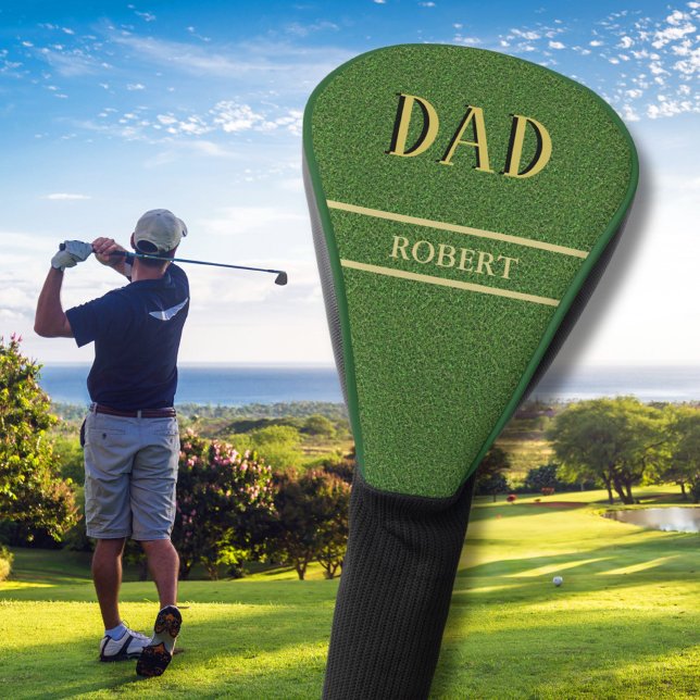 Funda Para Palo De Golf Nombre DAD del Personalizado de textura de gramíne (Subido por el creador)