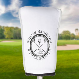 Funda Para Palo De Golf Nombre de club de golf clásico personalizado