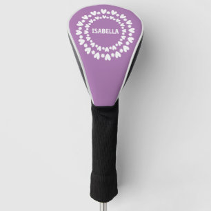 Funda Para Palo De Golf Nombre De Flores Y Corazones