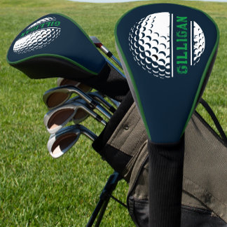 Funda Para Palo De Golf Nombre de Golfistas Azul y Verde