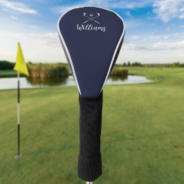 Funda Para Palo De Golf Nombre de guión personalizado Clubes de golf Azul