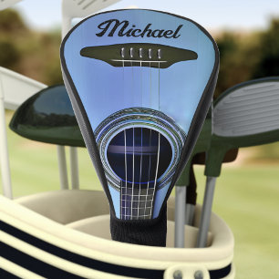 Funda Para Palo De Golf Nombre de instrumento de guitarra acústica azul