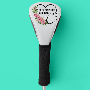 Funda Para Palo De Golf Nombre de la enfermera veterana de registro de est