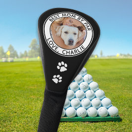 Funda Para Palo De Golf Nombre de la foto del Mascota personalizado de Bes
