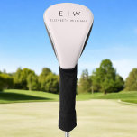 Funda Para Palo De Golf Nombre de Monograma Minimalista Elegante Rosa de R<br><div class="desc">Aumente su juego de golf y su estilo con nuestras elegantes y clásicas tapas del club de golf Minimalista Monograma. Diseñado meticulosamente, este club combina a la perfección la sofisticación atemporal con el minimalismo contemporáneo, convirtiéndolos en un accesorio imprescindible para cualquier golfista. Diseñadas con precisión y atención a los detalles,...</div>