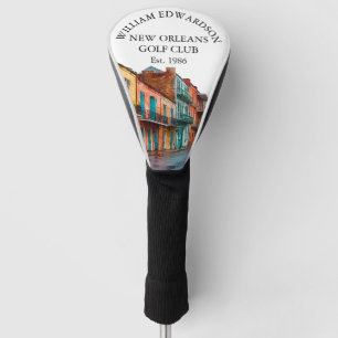 Funda Para Palo De Golf Nombre de palo de golf personalizado de calle de N