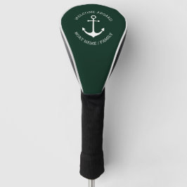 Funda Para Palo De Golf Nombre del barco personalizado Bienvenido Aboard a