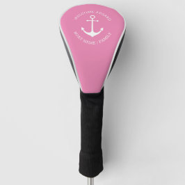 Funda Para Palo De Golf Nombre del barco personalizado Bienvenido Aboard a