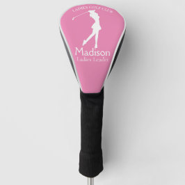 Funda Para Palo De Golf Nombre del club de damas rosadas personalizadas