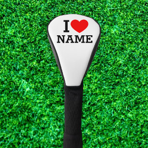 Funda Para Palo De Golf Nombre del corazón