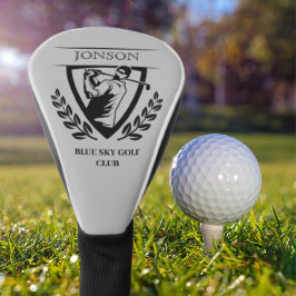 Funda Para Palo De Golf Nombre del jugador de golf editable con nombre de