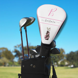 Funda Para Palo De Golf Nombre del monograma de los clubes de golf de colo