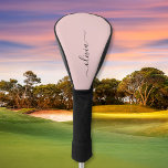 Funda Para Palo De Golf Nombre del Monograma de Rubor Dusty Pink Moderne S<br><div class="desc">Funda del controlador de golf del Monograma de Guión Simple Rosa Dusty Rubor. Esto hace que el dulce perfecto cumpleaños 16,  boda,  ducha de novia,  aniversario,  ducha de bebé o fiesta de soltera sea regalo para alguien que ama el lujo glam y los estilos de moda.</div>