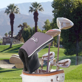 Funda Para Palo De Golf Nombre exclusivo de estilo y tipo de monograma púr