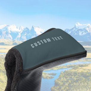 Funda Para Palo De Golf Nombre moderno y elegante Gris azul