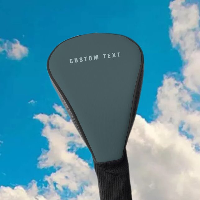 Funda Para Palo De Golf Nombre moderno y elegante | Gris azul (Subido por el creador)