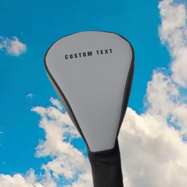 Funda Para Palo De Golf Nombre moderno y elegante | Gris y negro (Subido por el creador)