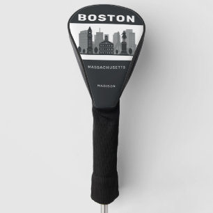 Funda Para Palo De Golf Nombre personalizado Boston Massachusetts