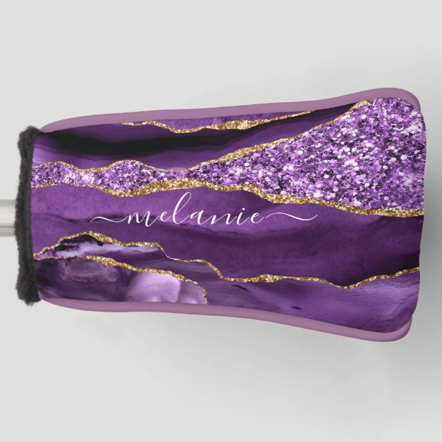 Funda Para Palo De Golf Nombre personalizado de la cubierta del cabezal de (Anverso)