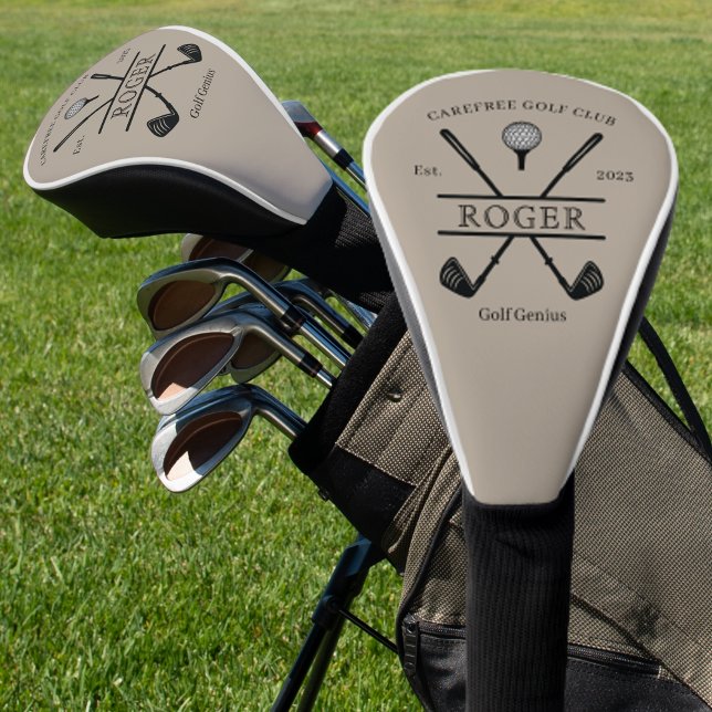Funda Para Palo De Golf Nombre personalizado del club de golf clásico (Subido por el creador)