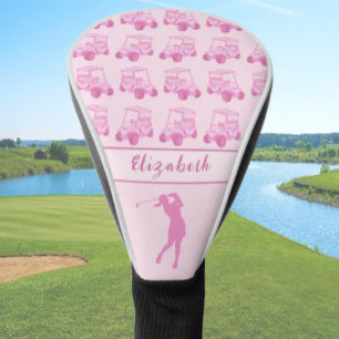 Funda Para Palo De Golf Nombre personalizado del patrón de carrito de golf
