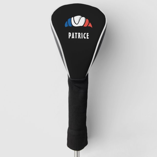 Funda Para Palo De Golf Nombre Personalizado Divertido Bandera Francia Fra (Anverso)