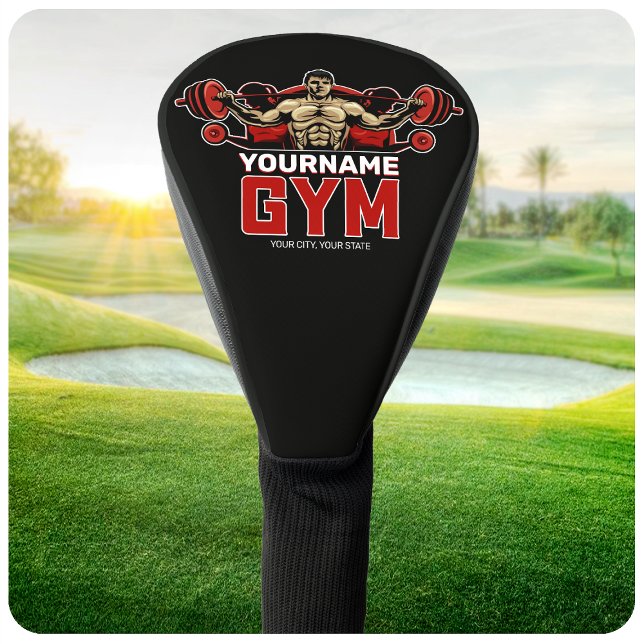 Funda Para Palo De Golf NOMBRE Personalizado Fitness Home GYM Levantamient (Subido por el creador)