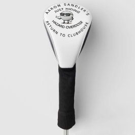 Funda Para Palo De Golf Nombre Personalizado Gracioso Ball de Golf Perdido