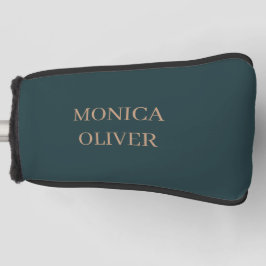 Funda Para Palo De Golf Nombre personalizado minimalista moderno profesion