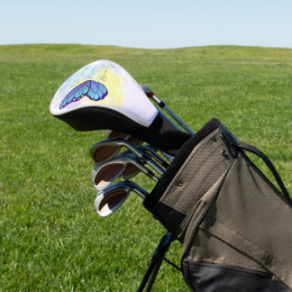 Funda Para Palo De Golf nombre personalizado mujeres modernas 