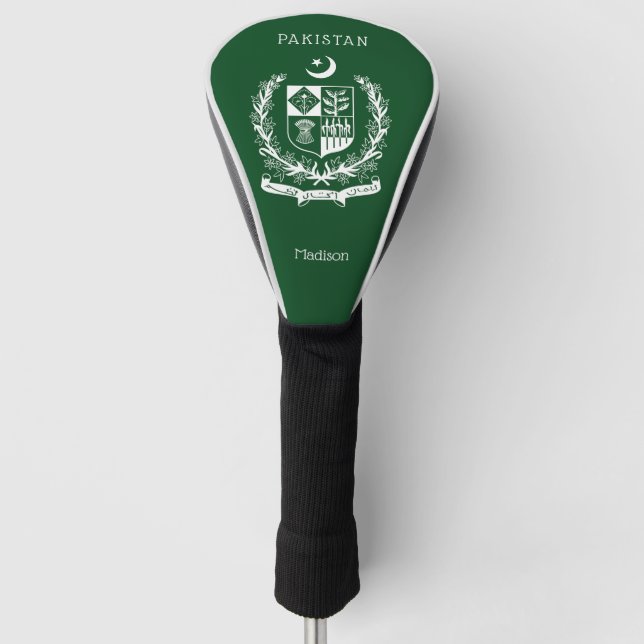 Funda Para Palo De Golf Nombre personalizado Pakistán (Anverso)